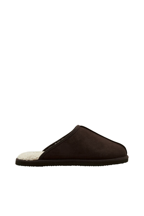 Jack & Jones Chinelos de borrego castanho