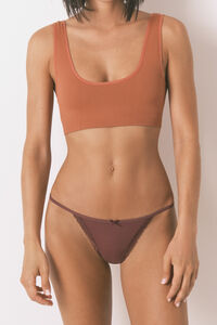 Women'secret Lace lace microfiber thong