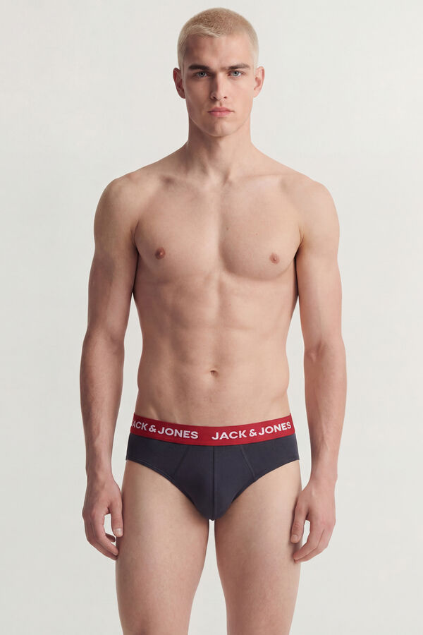 Jack & Jones Pack of 3 cotton briefs blue