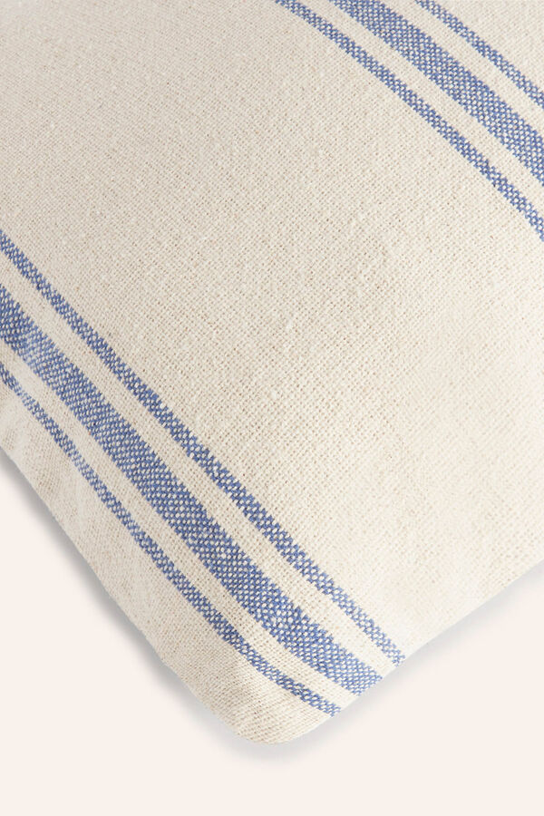 Womensecret Bari long cushion cover with blue woven stripe Plava
