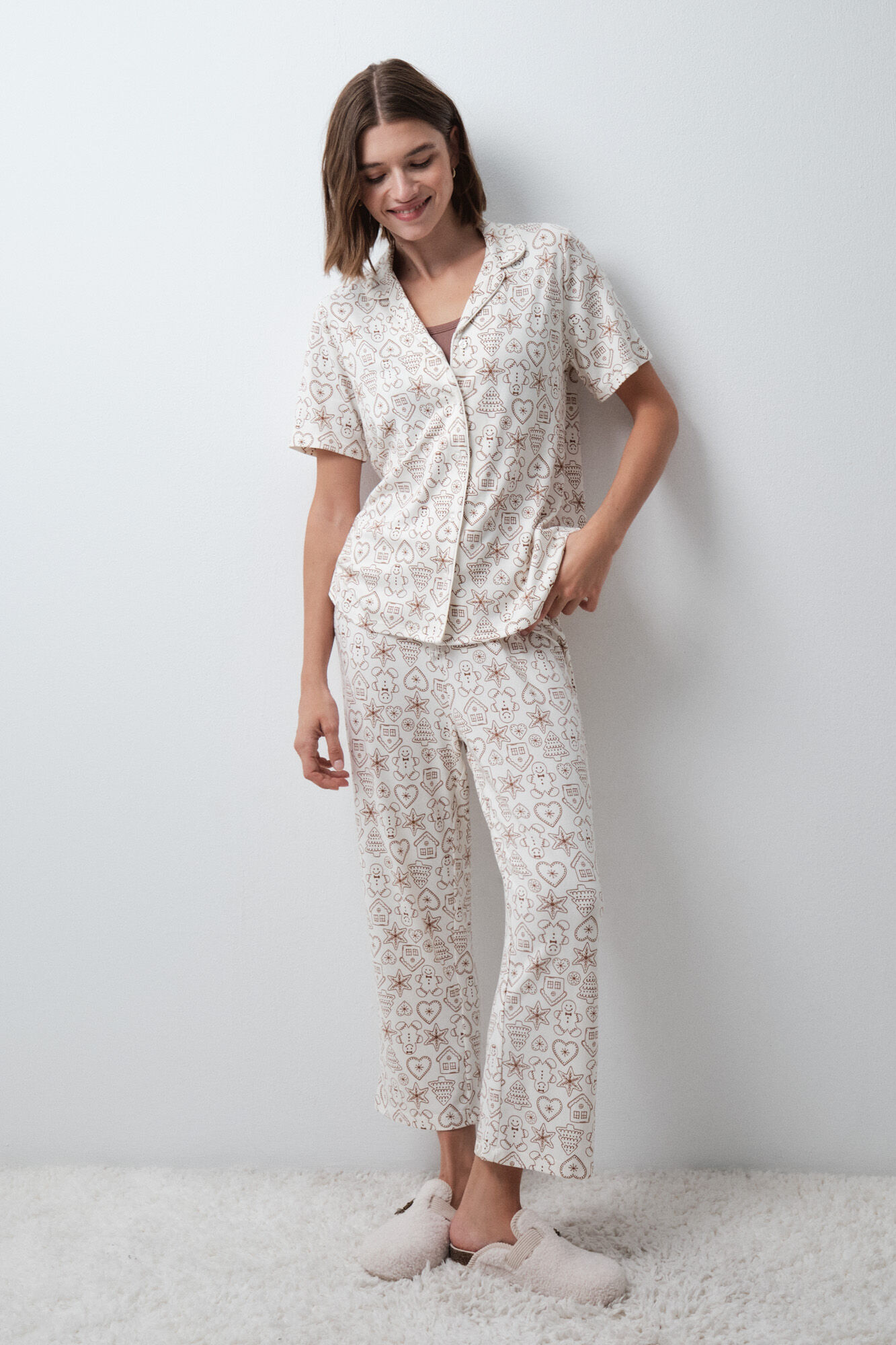 Women'secret Christmas classic capri pyjamas