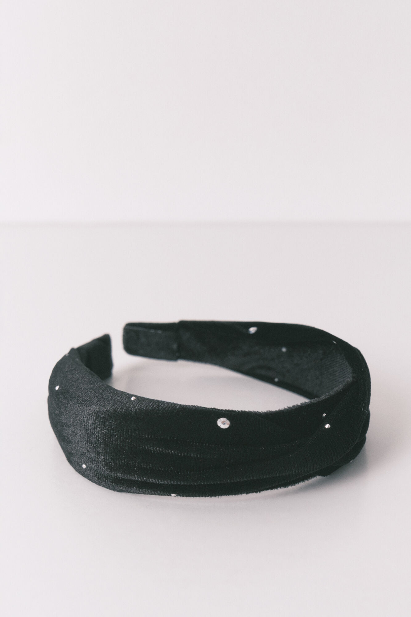 Women'secret Black velvet headband with glitter
