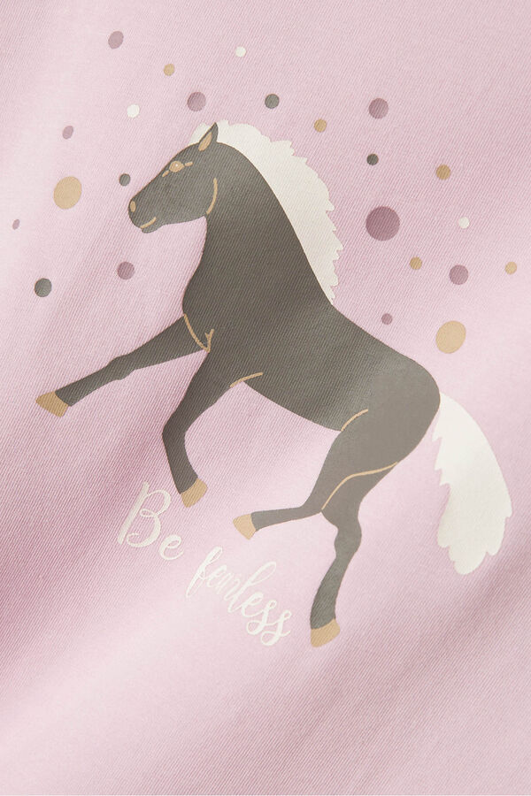 Name it Pijama de menina cavalo rosa