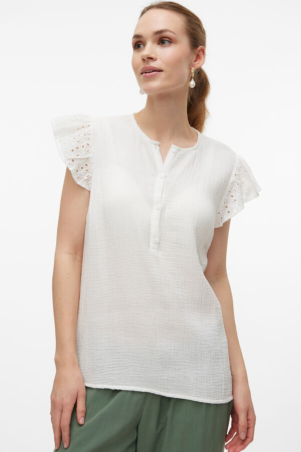 Mamalicious Top de manga corta maternity y lactancia branco