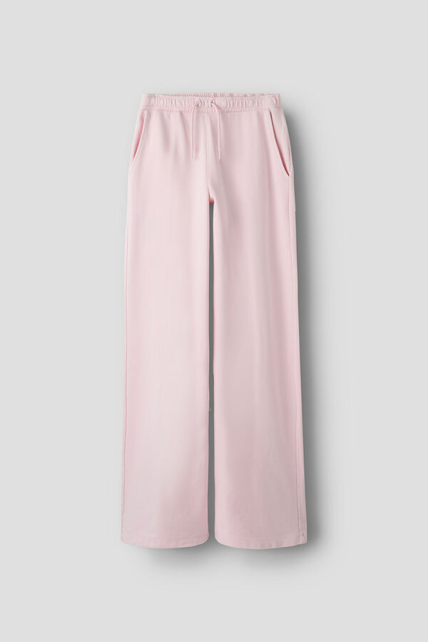 Lmtd Pantal&oacute;n ancho felpa cord&oacute;n ajustable coral