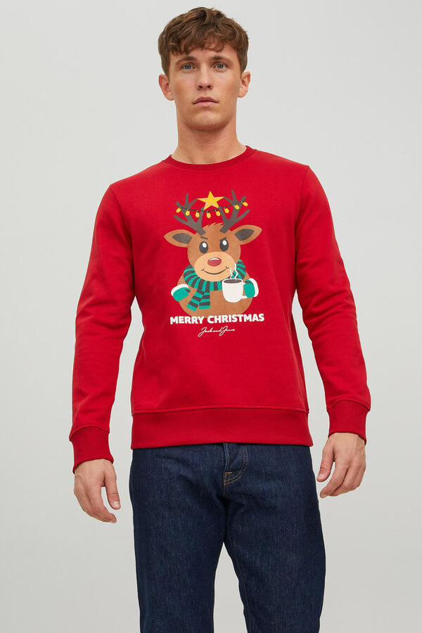 Womensecret Father Christmas sweatshirt burgundia