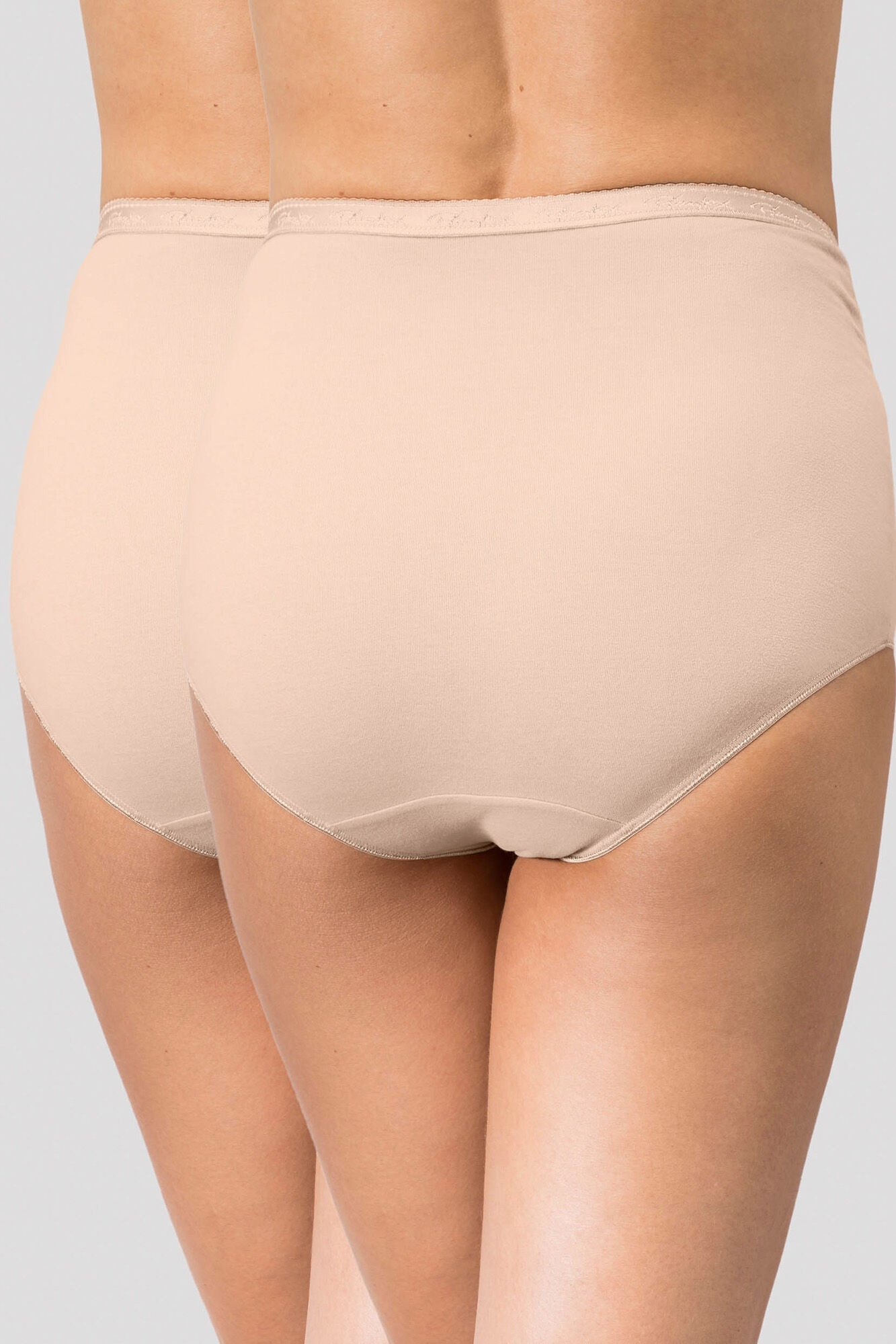 Playtex Pack de 2 bragas altas de algod&oacute;n org&aacute;nico