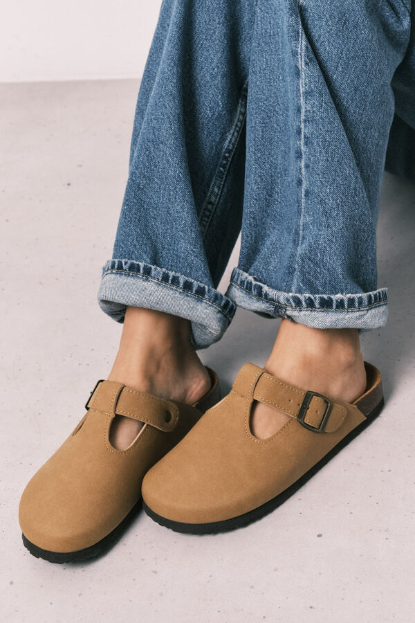 Women'secret Beige closed BIO slippers nude