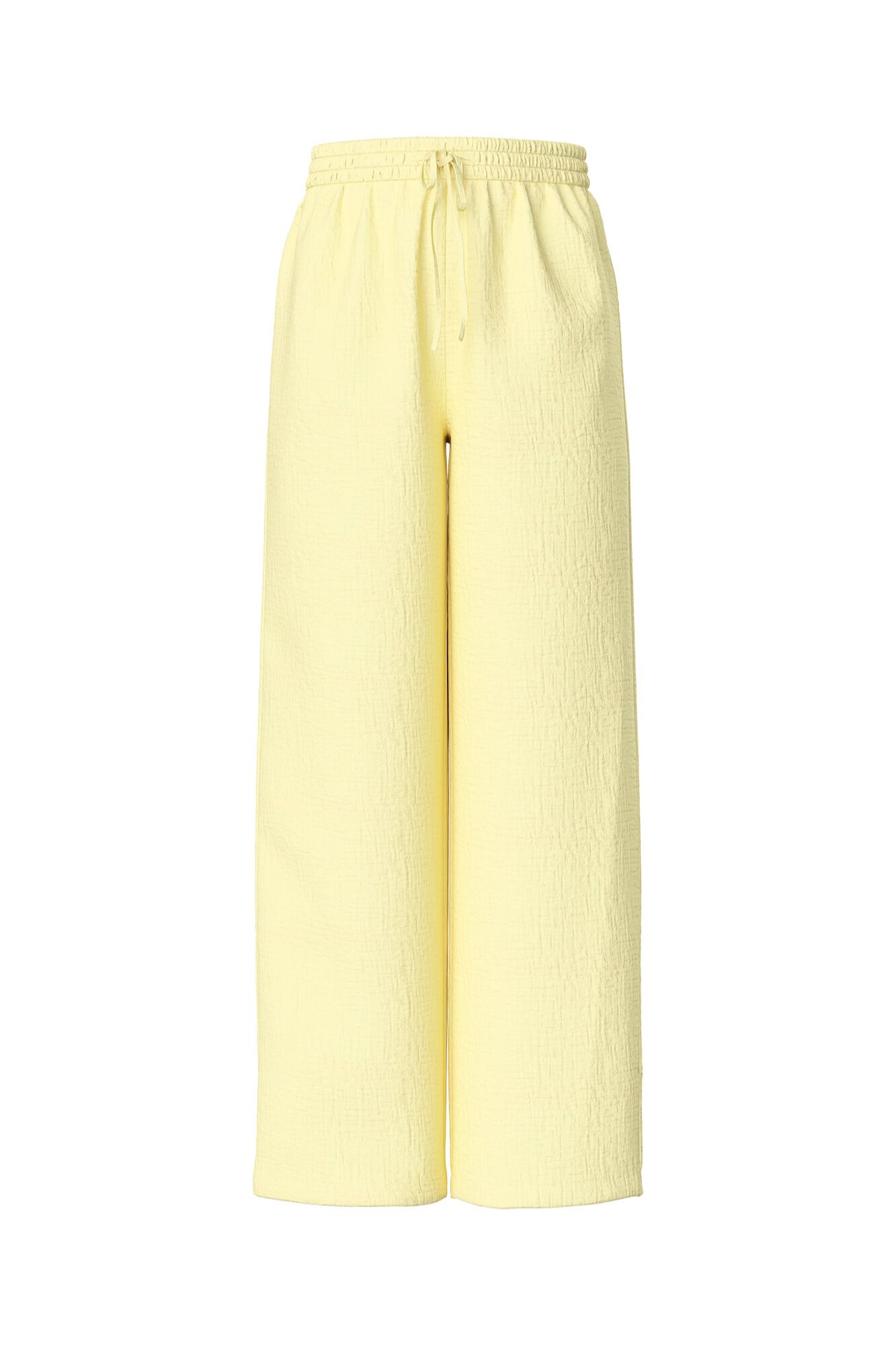 Pieces Bequeme weite Baumwollhose
