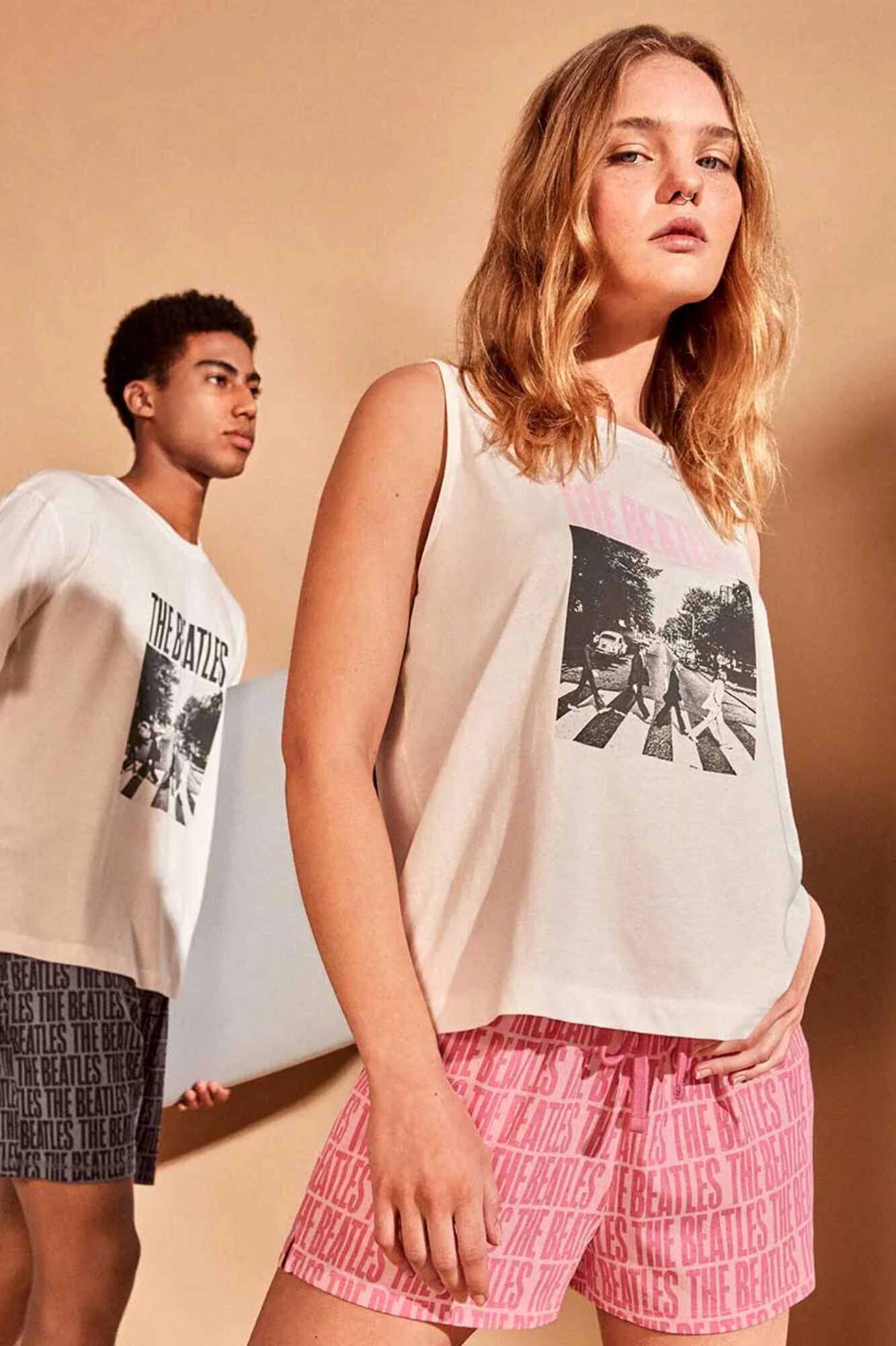 Gisela Pyjama mit The Beatles Print