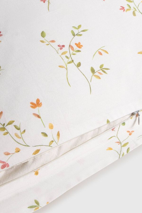 Textura Housse de coussin imprim&eacute;e blanc