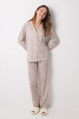 Womensecret Pyjama Hemdlook 100 % Baumwolle Moomin Rosa