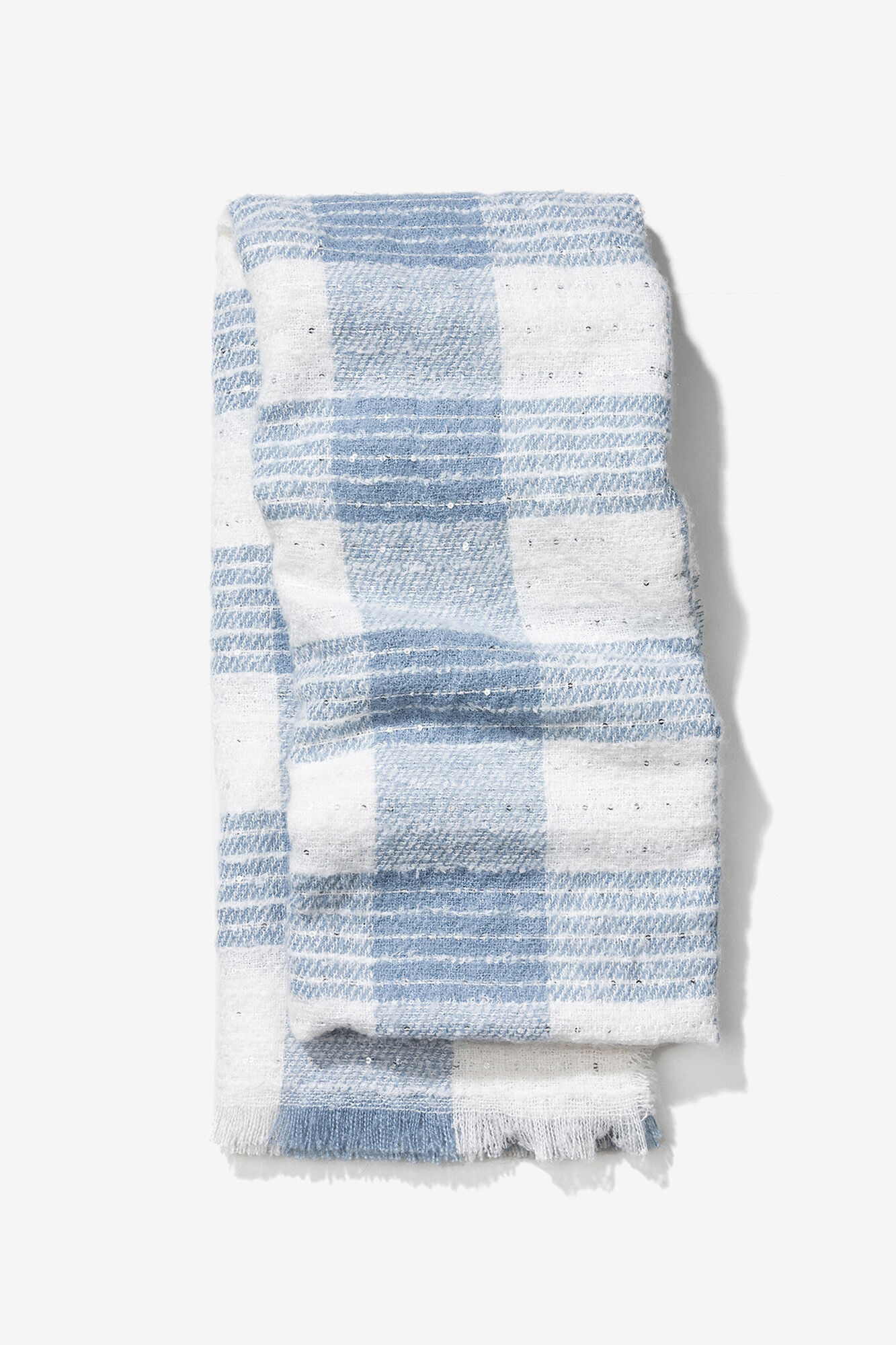 Vilanova Bufanda a cuadros azul