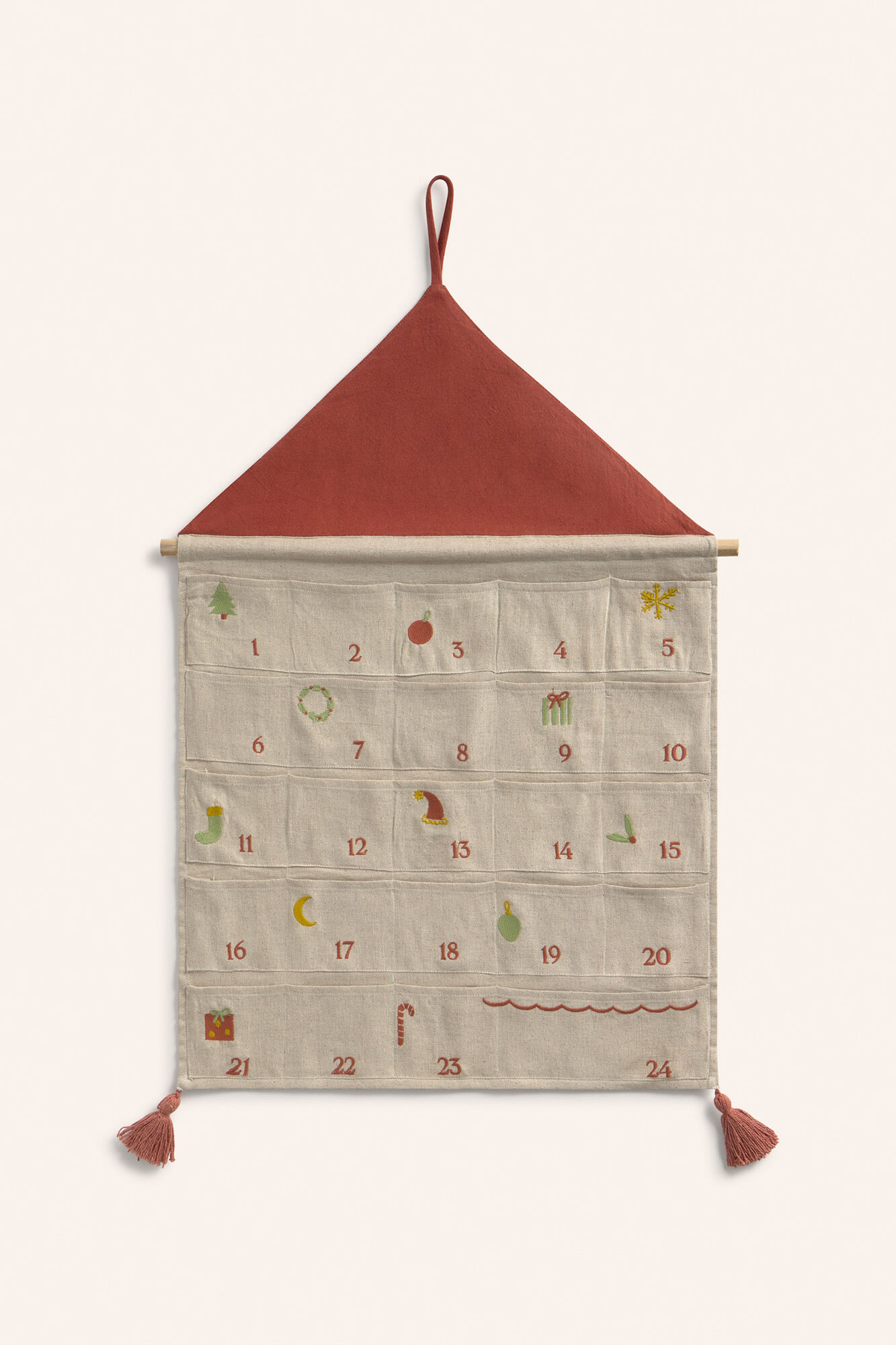 Calma House Calendario de adviento de lino Joy