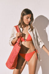 Women'secret Orange halterneck bikini top red