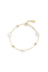 Womensecret Armband Mini Pearls Gold mit Print