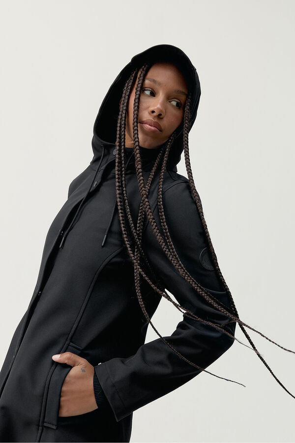 Born Living Yoga Sportjacke Trench Black Schwarz