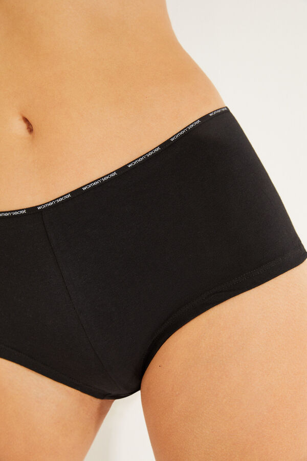 Womensecret 6er-Pack Slips Panties Bio-Baumwolle mit Print