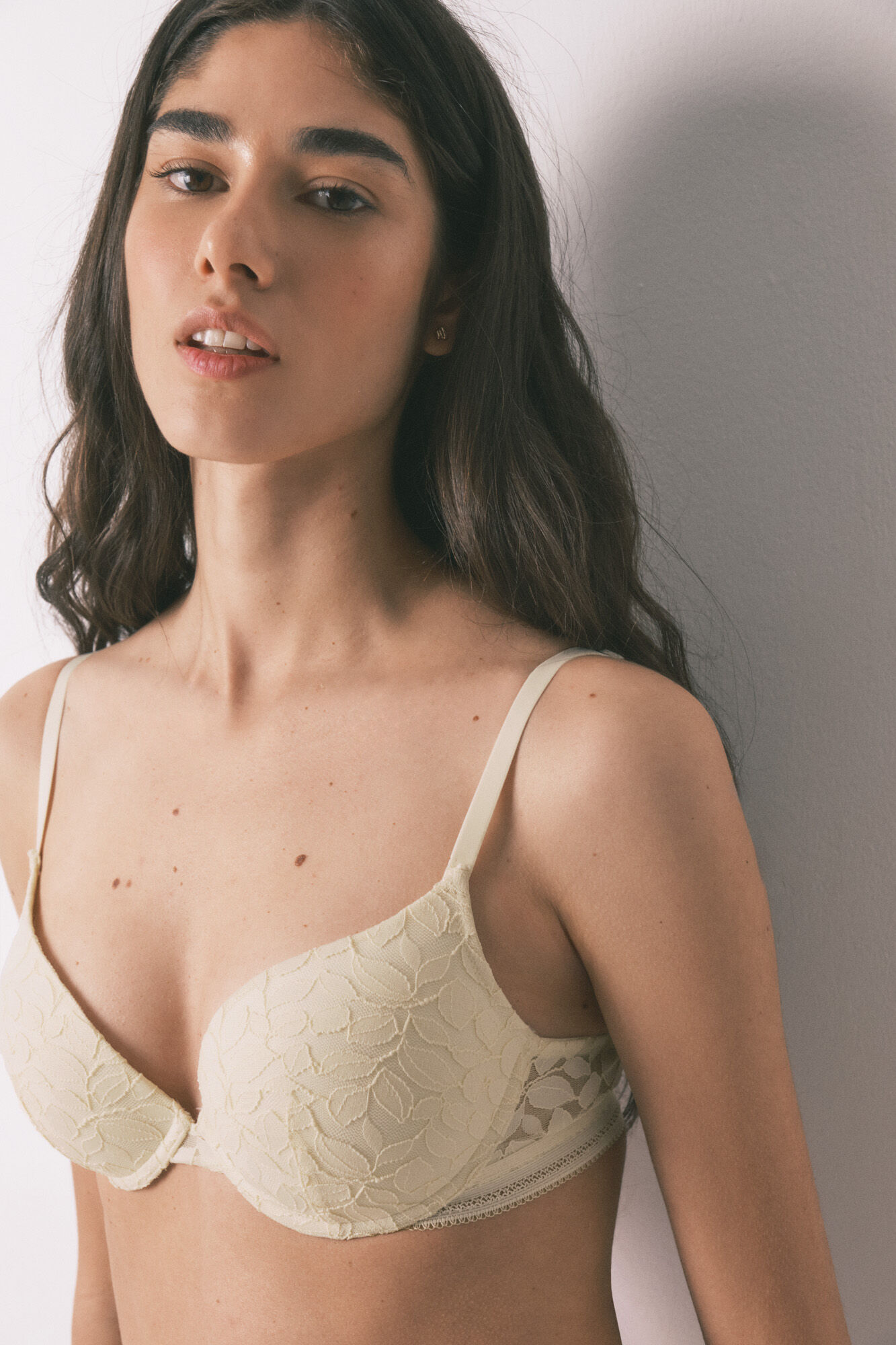 Women'secret Sujetador GORGEOUS push up encaje beige