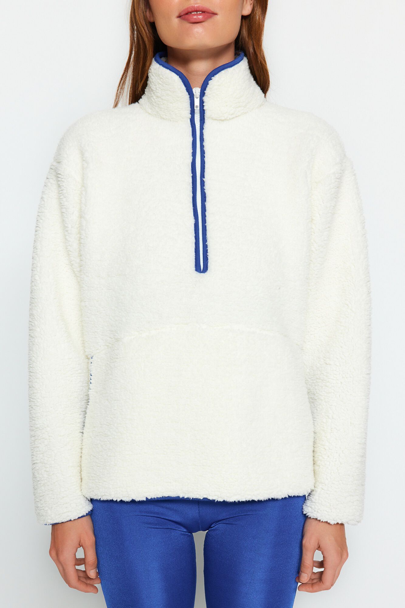 Trendyol Sweatshirt quente de textura aveludada