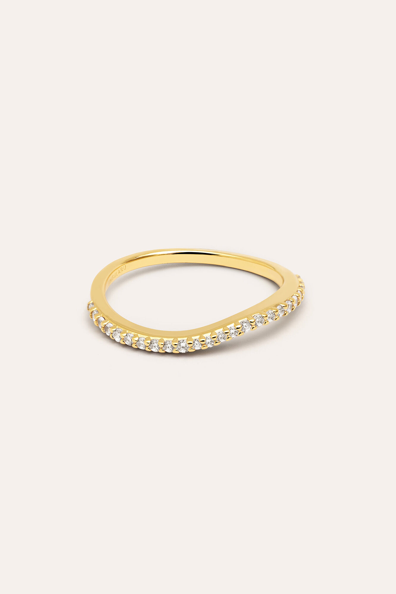 Singularu Feiner Scarlett-Ring mit Wei&szlig;goldbeschichtung &ndash; 10
