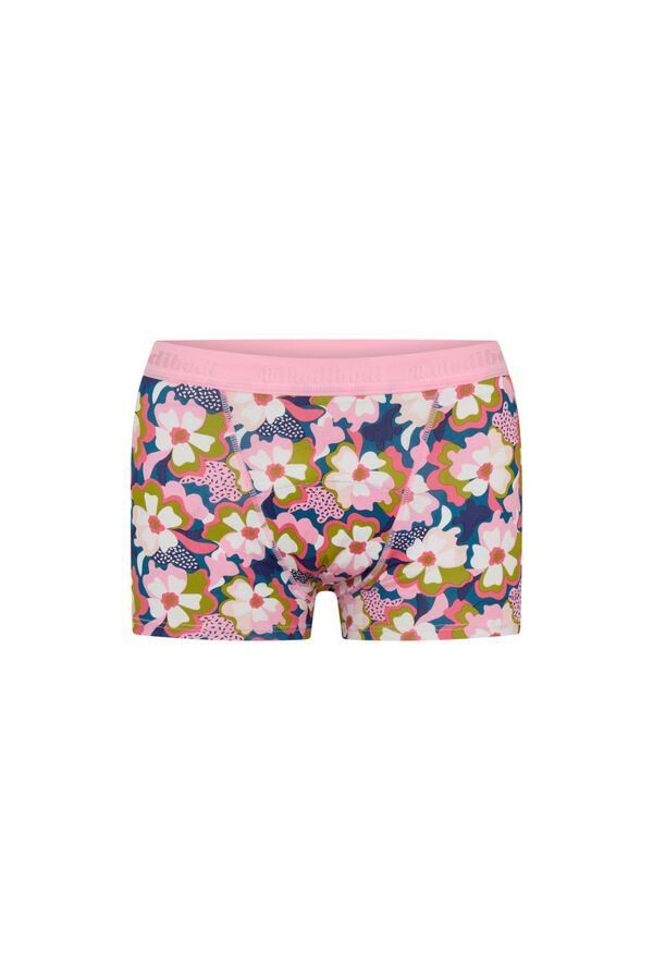 Modibodi Pink organic cotton super flow period panty printed