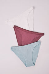 HI&BYE Green cotton 3-pack classic panties green