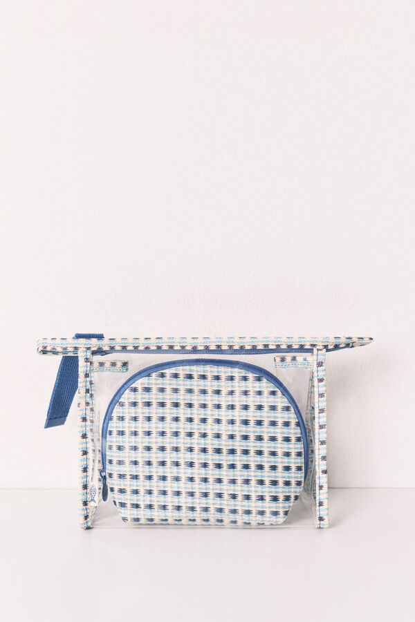 Women'secret Blue print 2 vanity cases blue