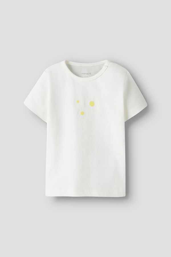 Name it Baby-Kurzarm-Shirt Wei&szlig;
