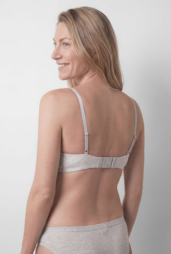 Women'secret Grey cotton triangle maternity bra CHARMING grey