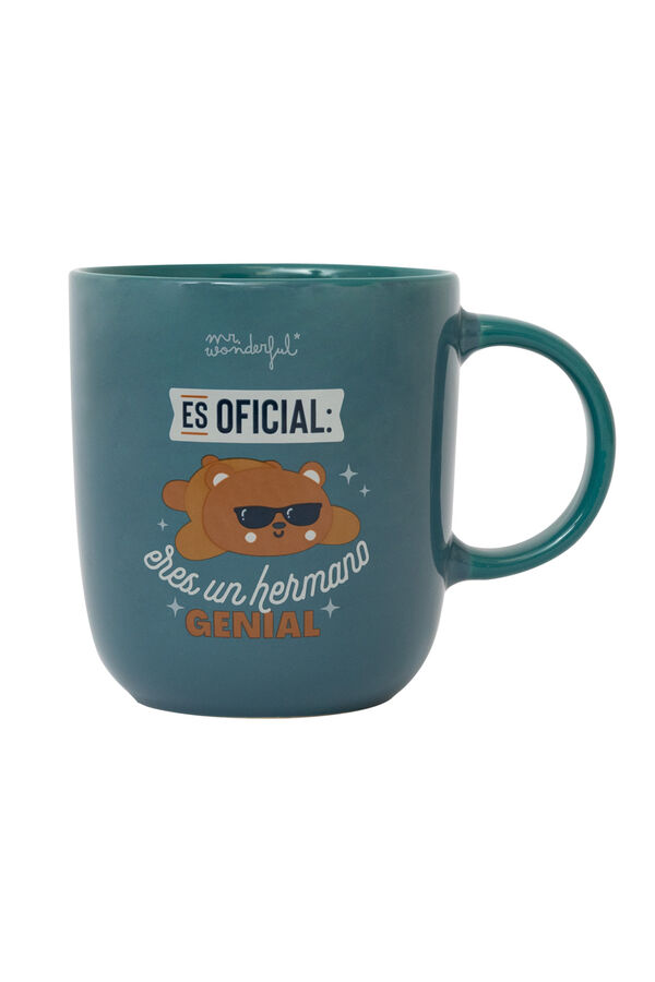Mr. Wonderful Caneca - &Eacute; oficial: voc&ecirc; &eacute; um &oacute;timo irm&atilde;o estampado