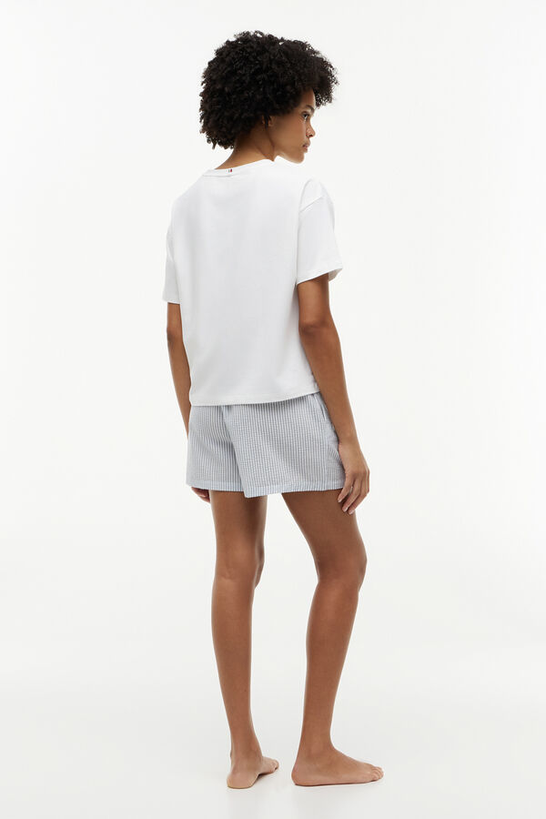 Tommy Hilfiger Conjunto pijama corto estampado a rayas estampado