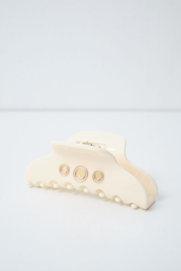 Women'secret Eyelet hair clip beige