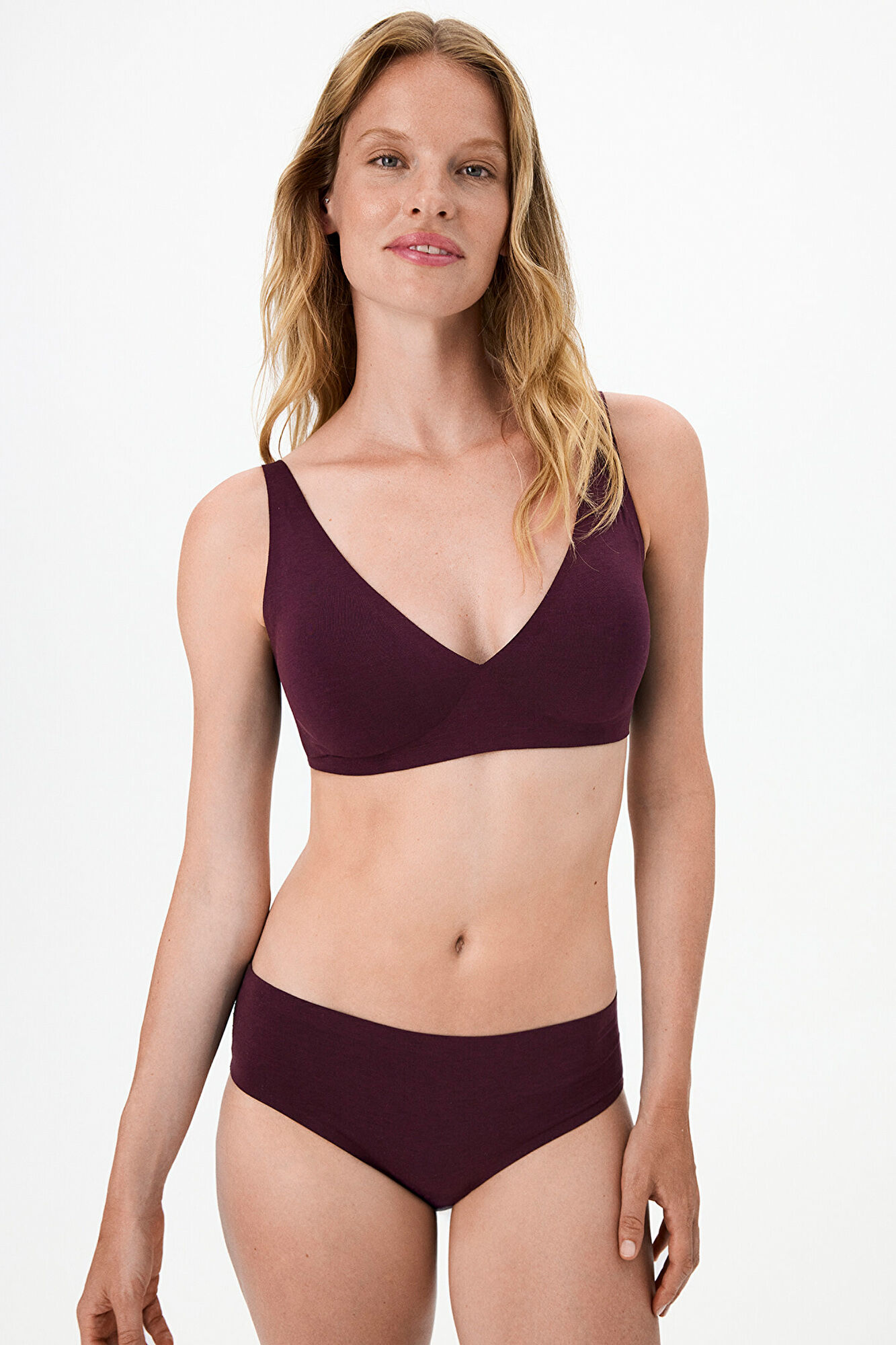 Penti Burgundy Bra with Removable Pads
