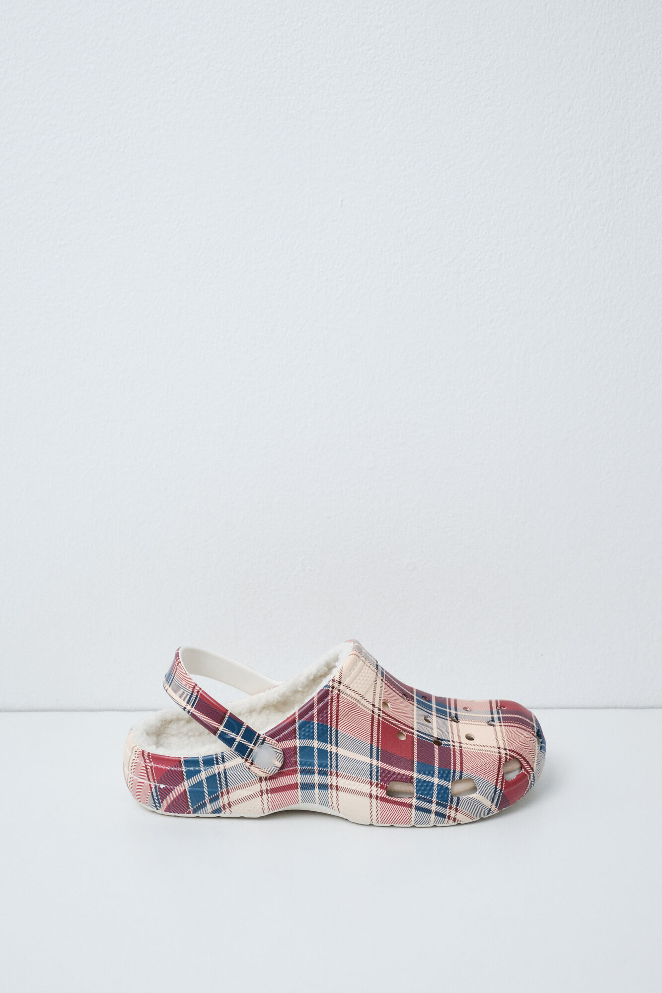 Women'secret Men's plaid lined clog slippers