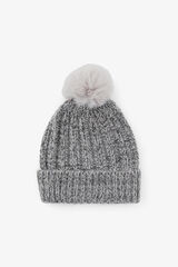 Womensecret Lurex knit hat gris