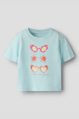 Name it Kurz&auml;rmeliges M&auml;dchen-T-Shirt Blau