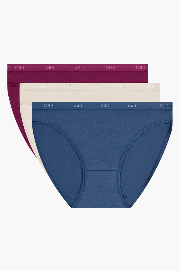 DIM Multicoloured classic 3-pack panties printed