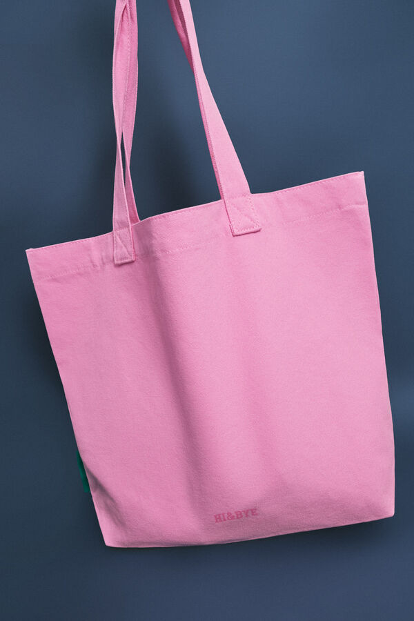 HI&BYE Pink star tote bag pink