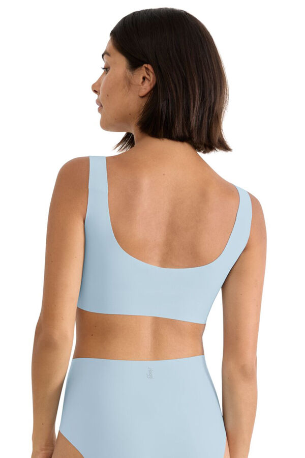 Sloggi Sujetador top microfibra sin costuras azul