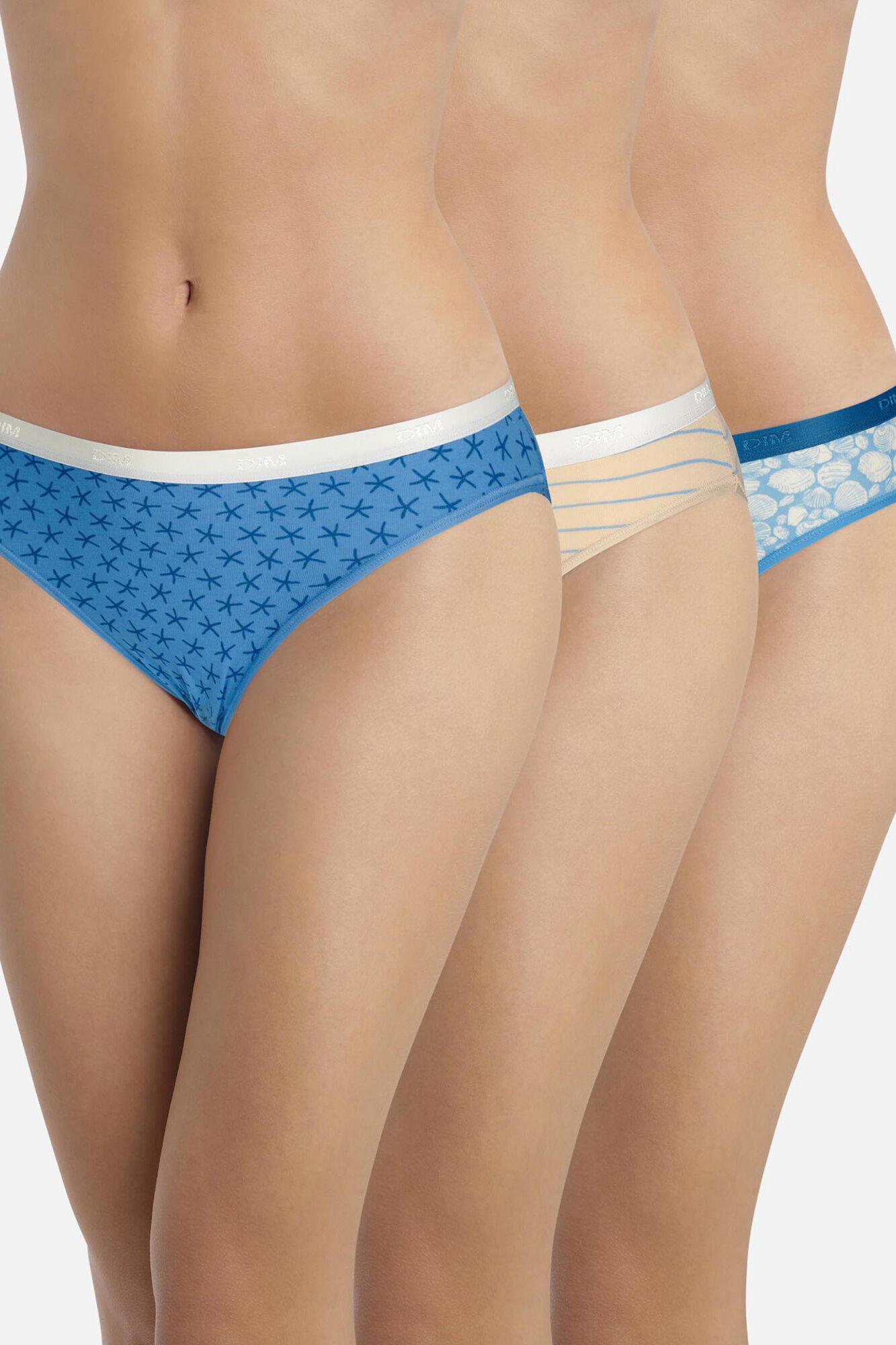 DIM Pack de 3 bragas estampadas