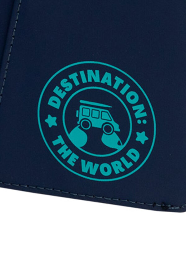 Womensecret Funda de pasaporte - Destination: the world estampado