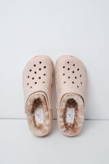 Women'secret Lined clog slippers nude