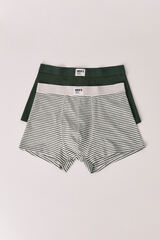 Women'secret Green and striped 2-pack boxers green