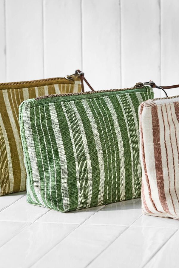 Meraki Green makeup bag printed