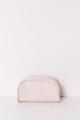 Women'secret Small white patent leather toiletry vanity case pink