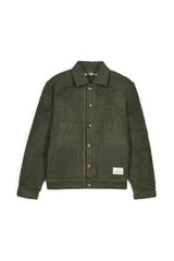 Women'secret Khaki green faux shearling robe beige