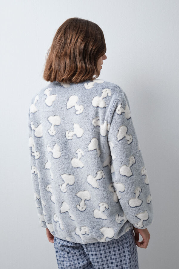 Women'secret Snoopy fleece robe blue
