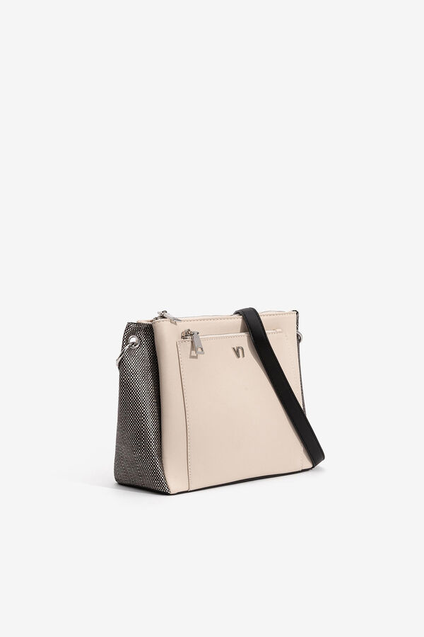 Vilanova Mala de tiracolo combinada bege