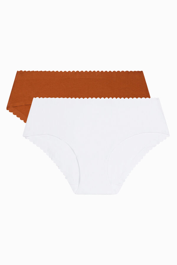DIM Pack of 2 seamless midi panties printed